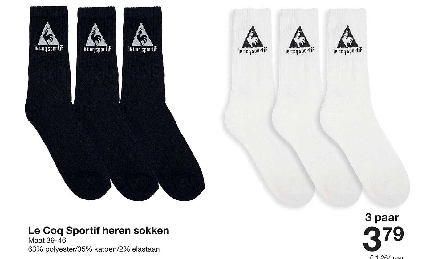 Le Coq Sportif heren sokken