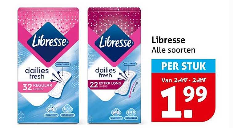 Libresse Alle soorten PER STUK