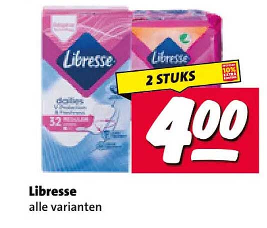 Libresse alle varianten 2 STUKS
