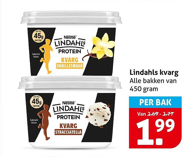 Lindahls kvarg Alle bakken van 450 gram