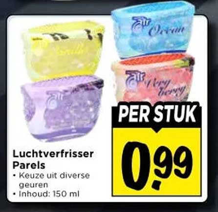 Luchtverfrisser Parels PER STUK