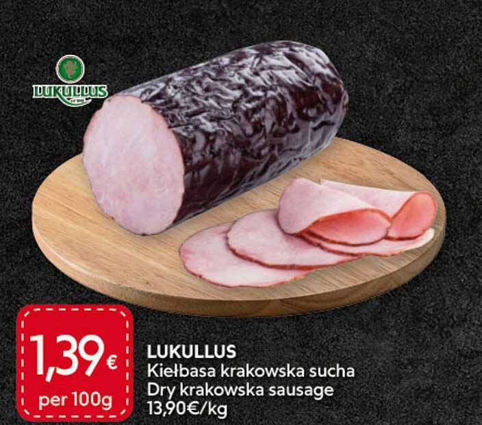 LUKULLUS Kiełbasa krakowska sucha Dry krakowska sausage
