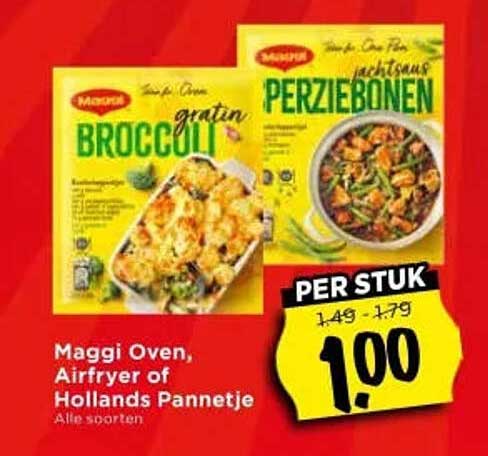 Maggi Oven, Airfryer of Hollands Pannetje Alle soorten