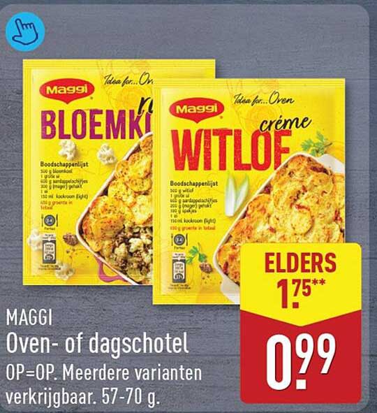 MAGGI Oven- of dagschotel OP=OP. Meerdere varianten verkrijgbaar. 57-70 g.