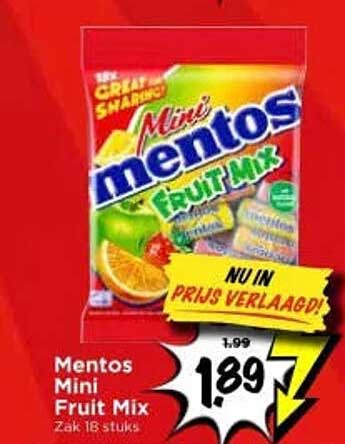 Mentos Mini Fruit Mix