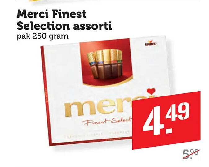 Merci Finest Selection assorti pak 250 gram