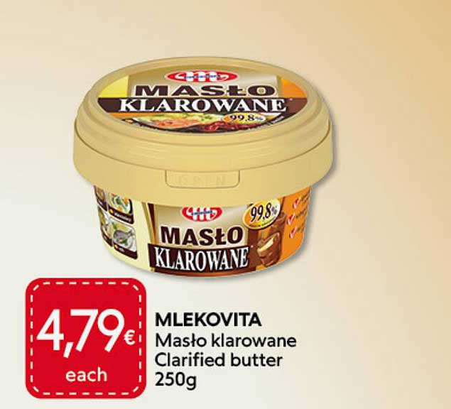 MLEKOVITA Masło klarowane Clarified butter 250g