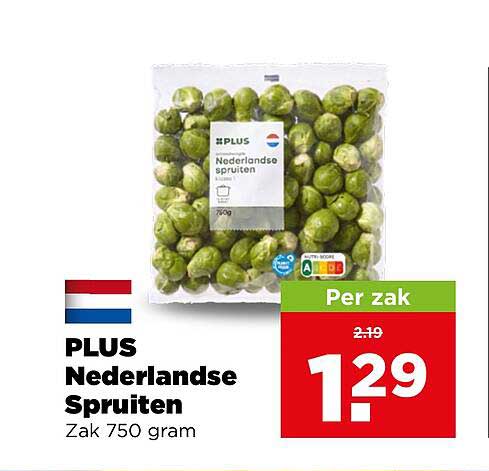 Nederlandse Spruiten Zak 750 gram