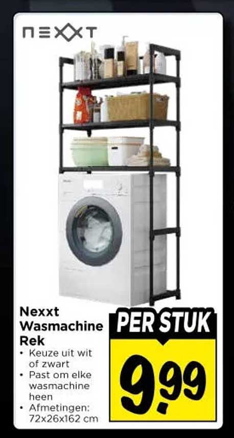 Nexxt Wasmachine Rek