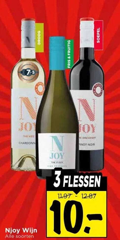 Njoy Wijn Alle soorten 3 flessen