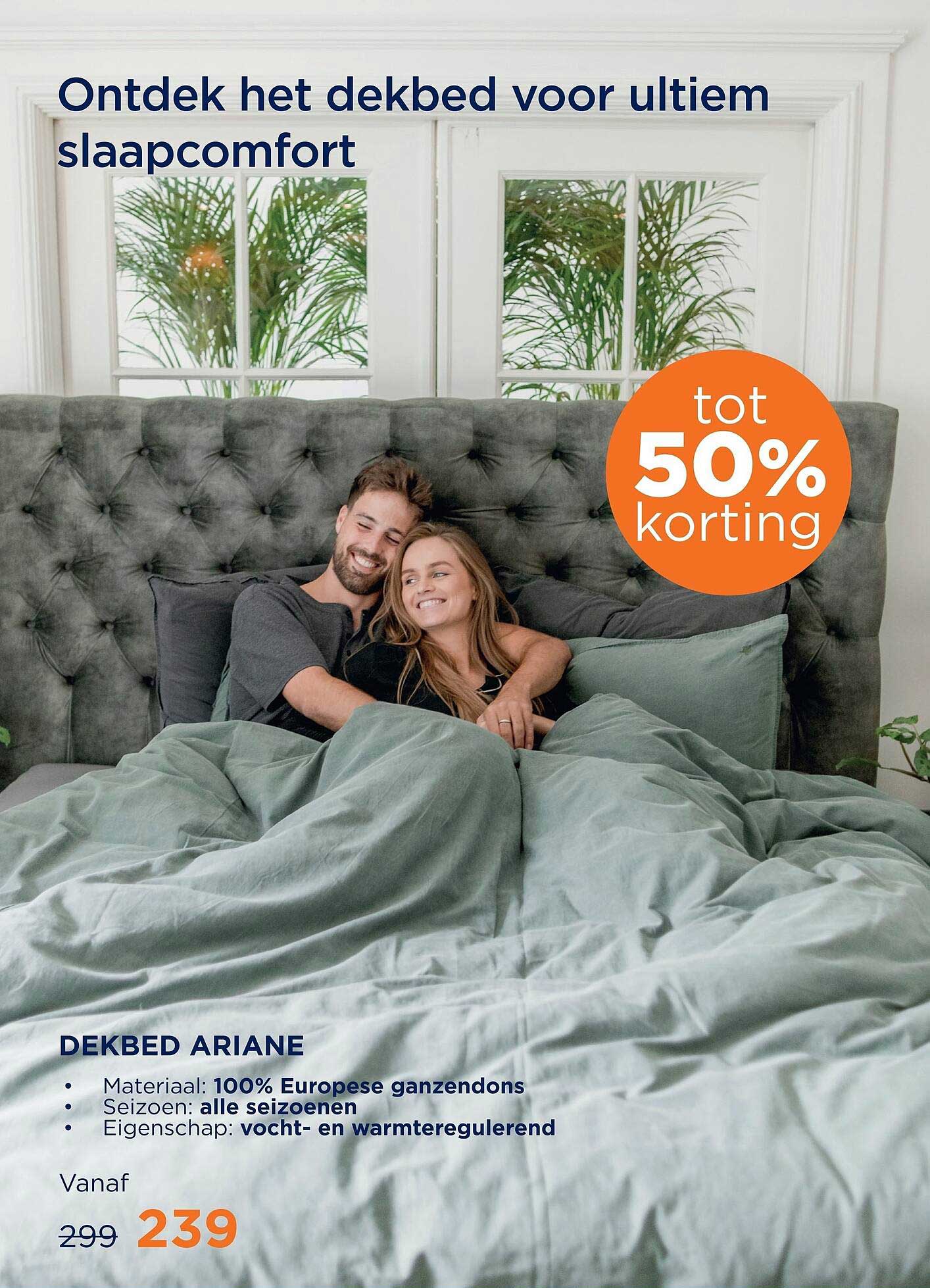 Ontdek het dekbed voor ultiem slaapcomfort tot 50% korting