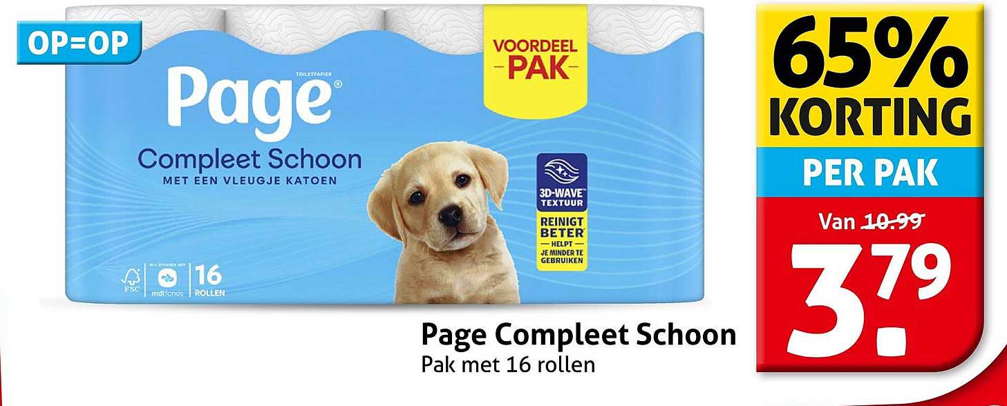 Page Compleet Schoon Pak met 16 rollen