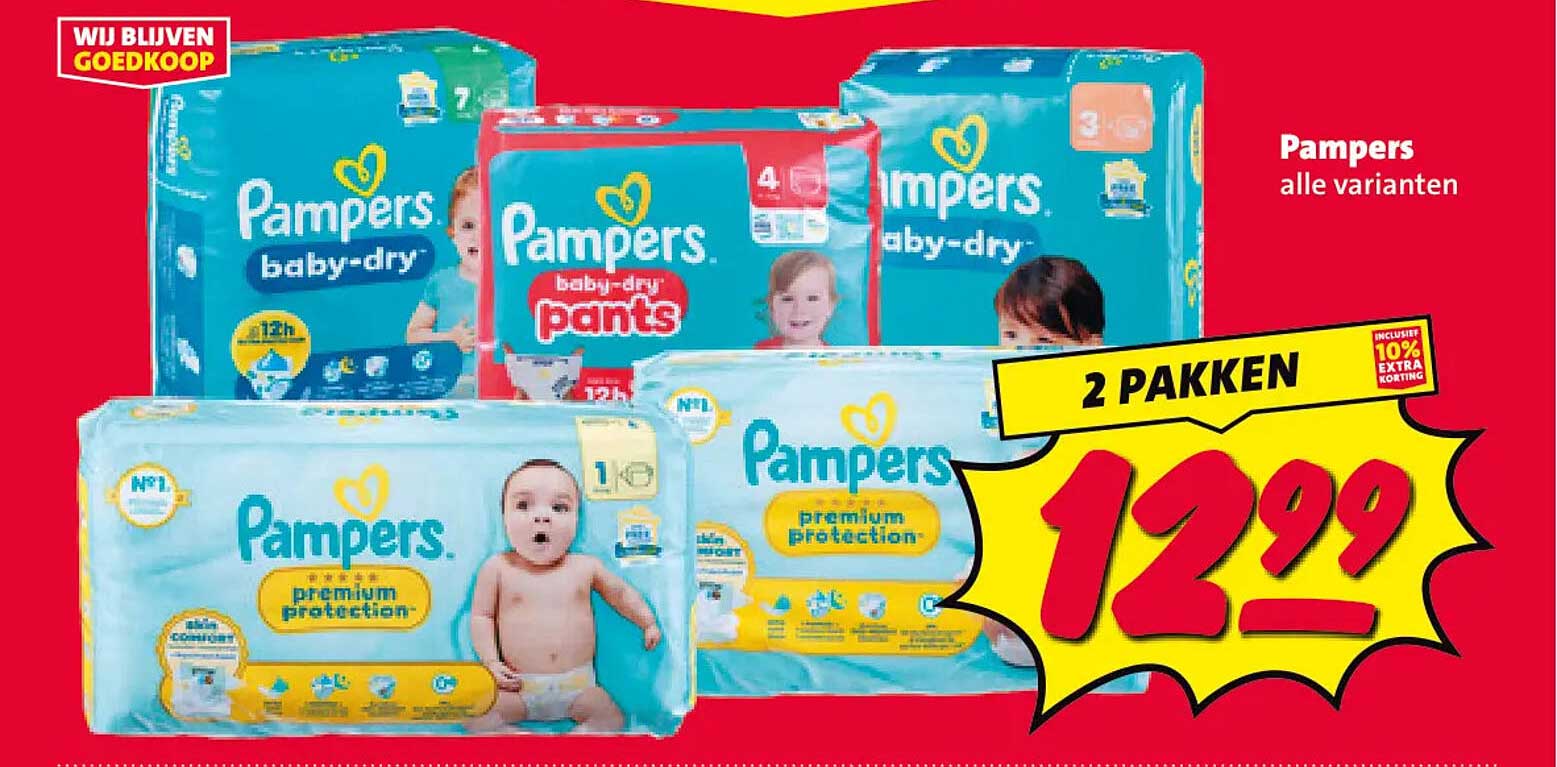 Pampers alle varianten 2 pakken