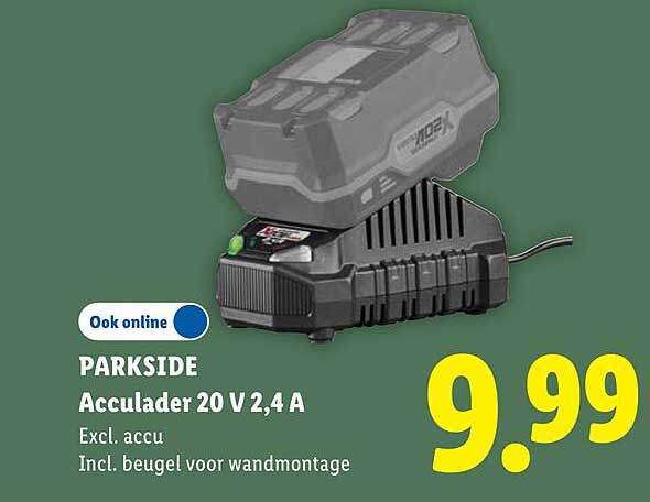 PARKSIDE Acculader 20 V 2,4 A