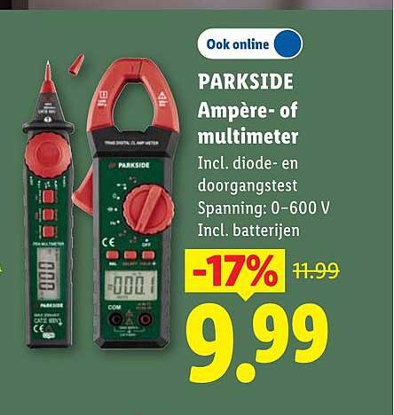 PARKSIDE Ampère- of multimeter