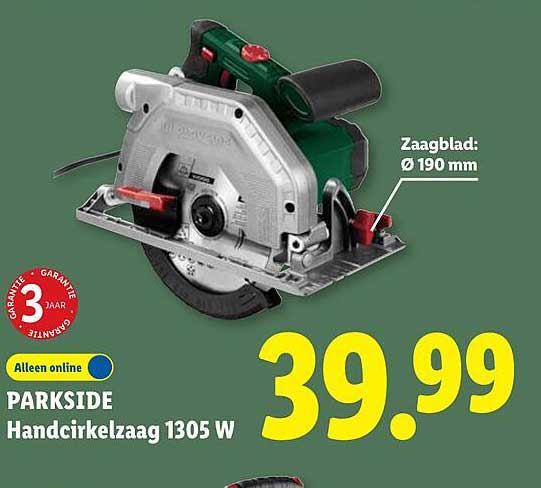 PARKSIDE Handcirkelzaag 1305 W