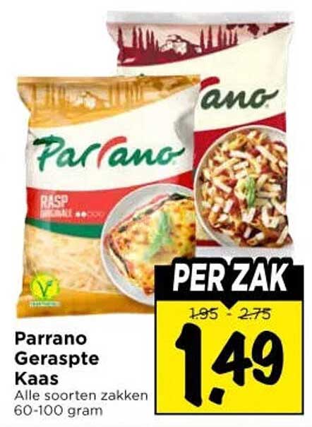Parrano Geraspte Kaas