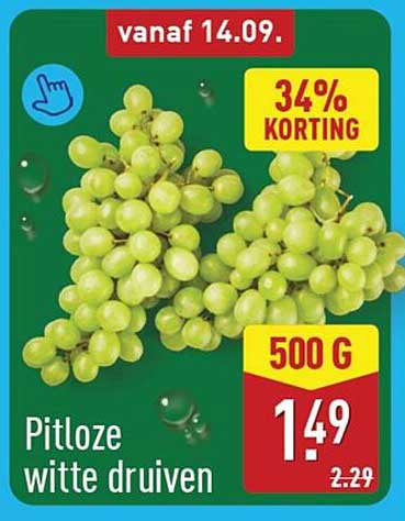 Pitloze witte druiven