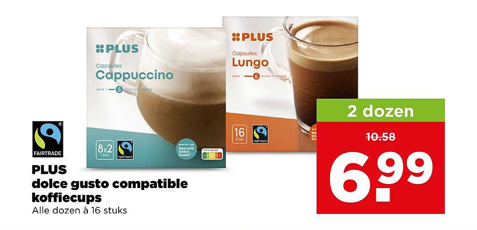 PLUS dolce gusto compatible koffiecups