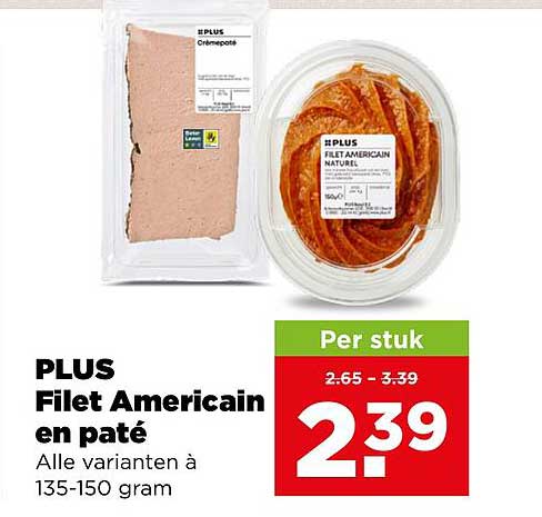 PLUS Filet American en paté
