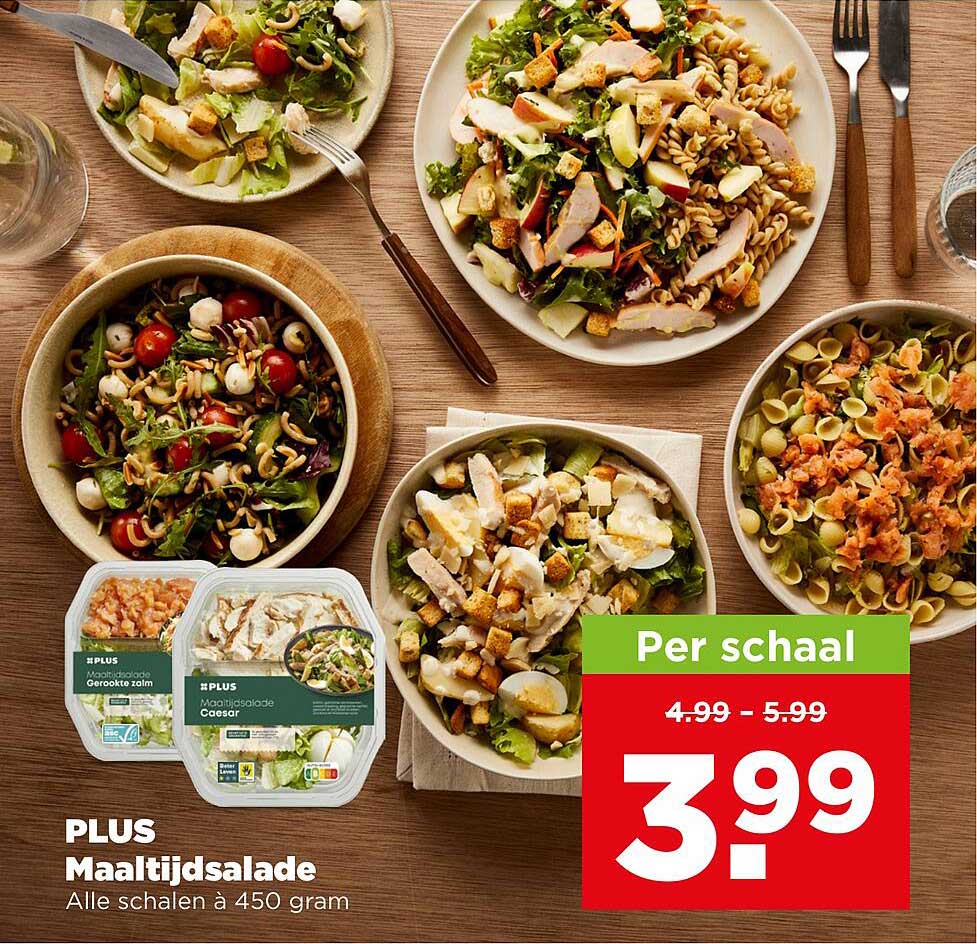 PLUS Maaltijdsalade Alle schalen à 450 gram