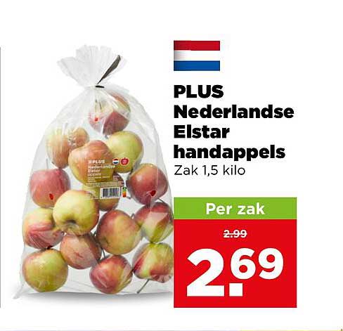 PLUS Nederlandse Elstar handappels Zak 1,5 kilo