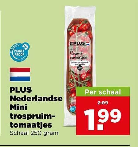 PLUS Nederlandse Mini trospruim-tomaatjes