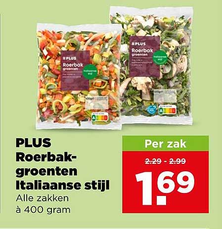 PLUS Roerbak-groenten Italiaanse stijl