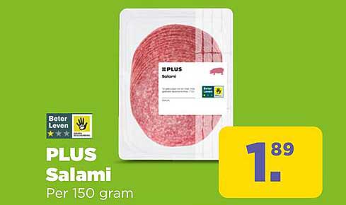 PLUS Salami Per 150 gram