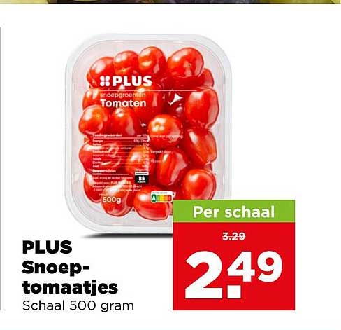 PLUS Snoep-tomaatjes Schaal 500 gram