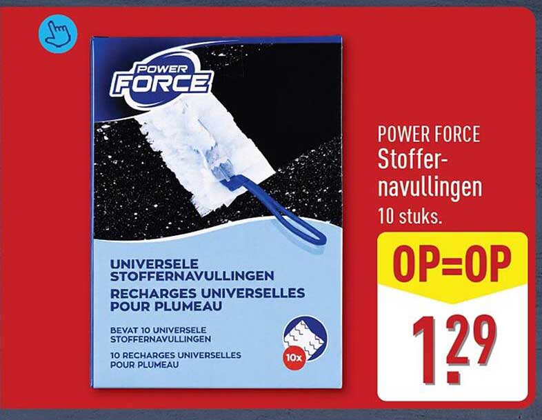 POWER FORCE Stoffer-navullingen 10 stuks OP=OP