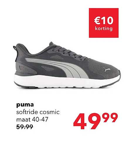 puma softride cosmic maat 40-47 €10 korting