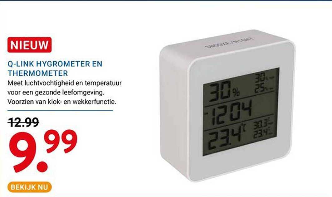 Q-LINK HYGROMETER EN THERMOMETER