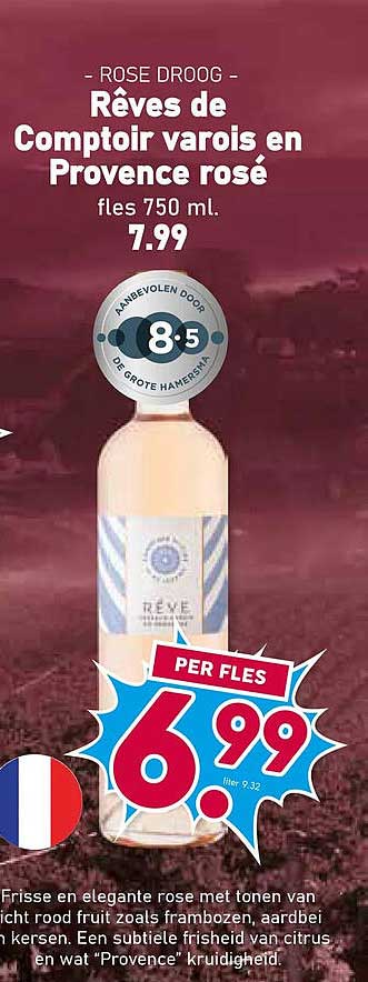RÉVÈS DE Comptoir Varois en Provence rosé per fles