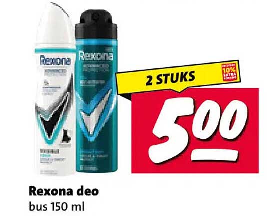 Rexona deo bus 150 ml 2 STUKS