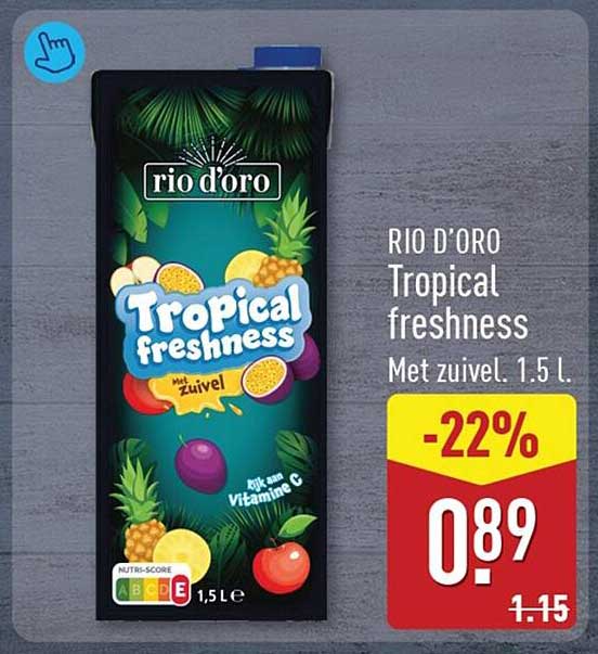 RIO D'ORO Tropical freshness Met zuivel, 1,5 l -22%