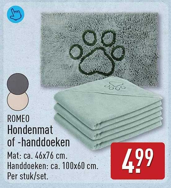 ROMEO Hondenmat of -handdoeken