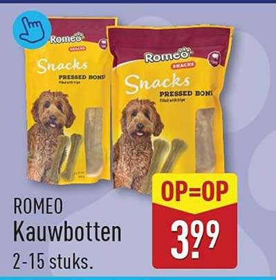 ROMEO Kauwbotten 2-15 stuks. OP=OP