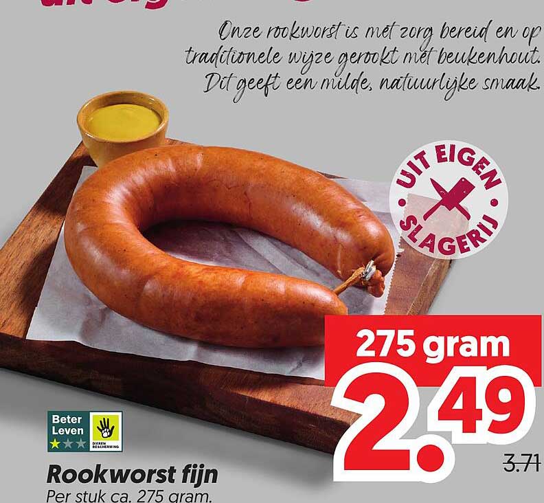 Rookworst fijn