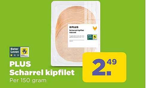 Scharrel kipfilet natuur