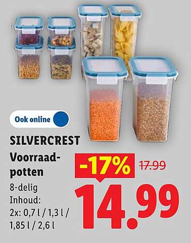 SILVERCREST Voorraad-potten 8-delig