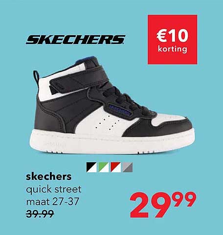Skechers quick street maat 27-37 €10 korting