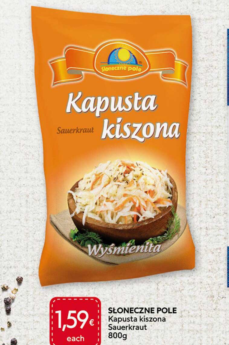SŁONECZNE POLE Kapusta kiszona Sauerkraut 800g