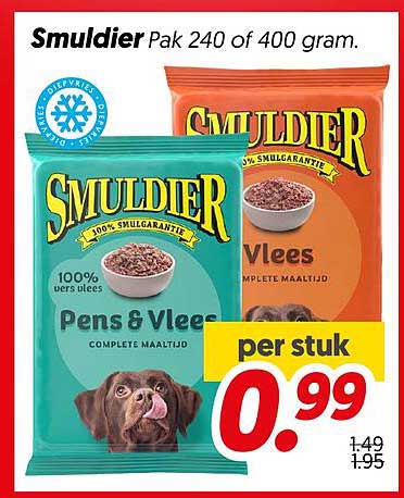 Smuldier Pak 240 of 400 gram.