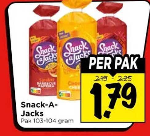 Snack-A-Jacks Pak 103-104 gram