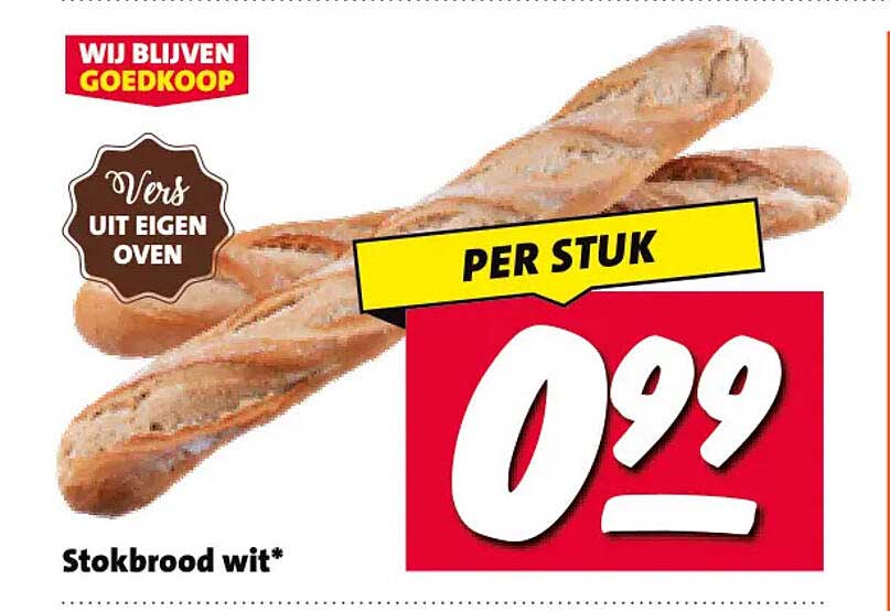 Stokbrood wit*