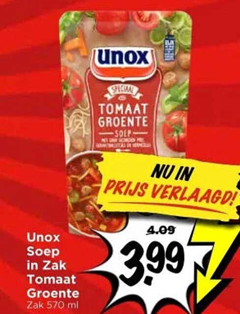 Unox Soep in Zak Tomaat Groente Zak 570 ml
