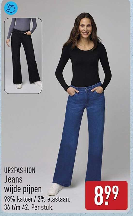 UP2FASHION Jeans wijde pijpen