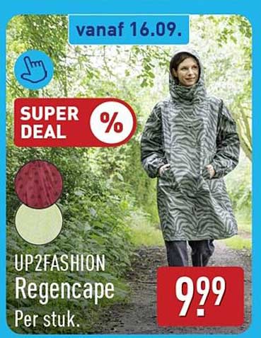 UP2FASHION Regencape Per stuk.