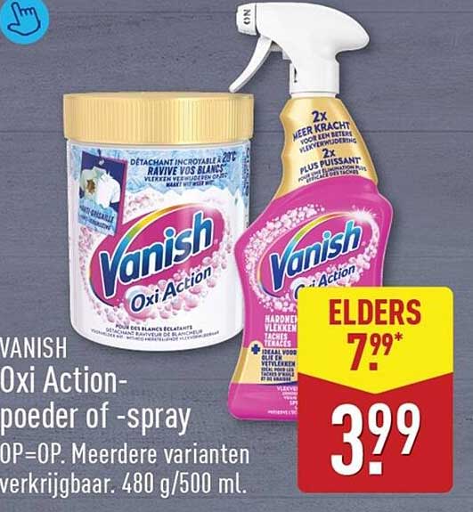 Vanish Oxi Action-poeder of -spray